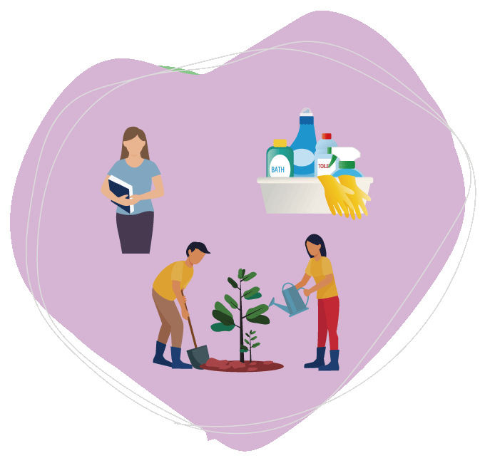 パソコン使った作業／食品製造／介護／塾講師など